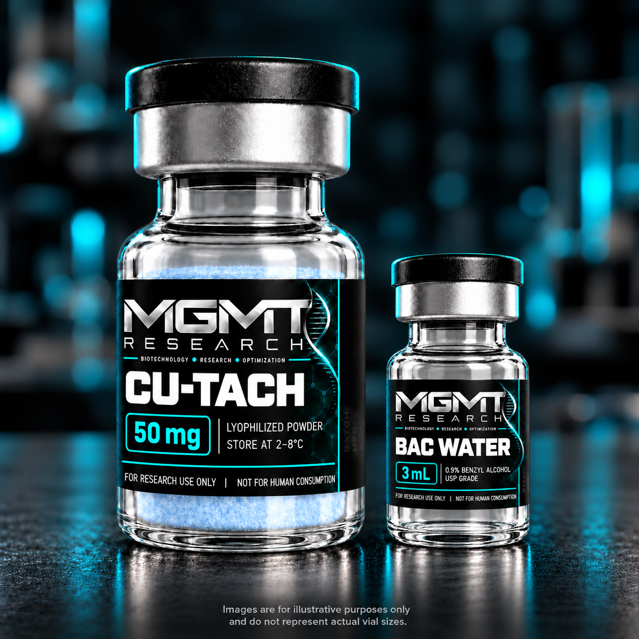 MGMT Research CU-TACH GHK-Cu 50 mg vial concept