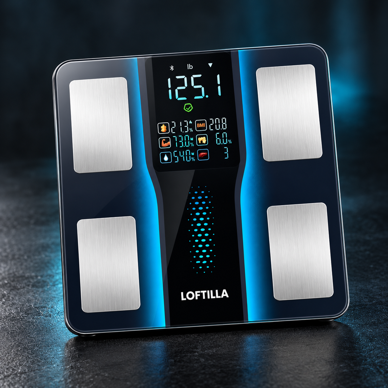 LOFTILLA smart scale, available in 4- and 8-electrode models